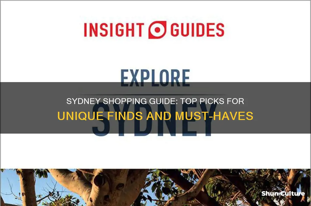what to shop in sydney australia