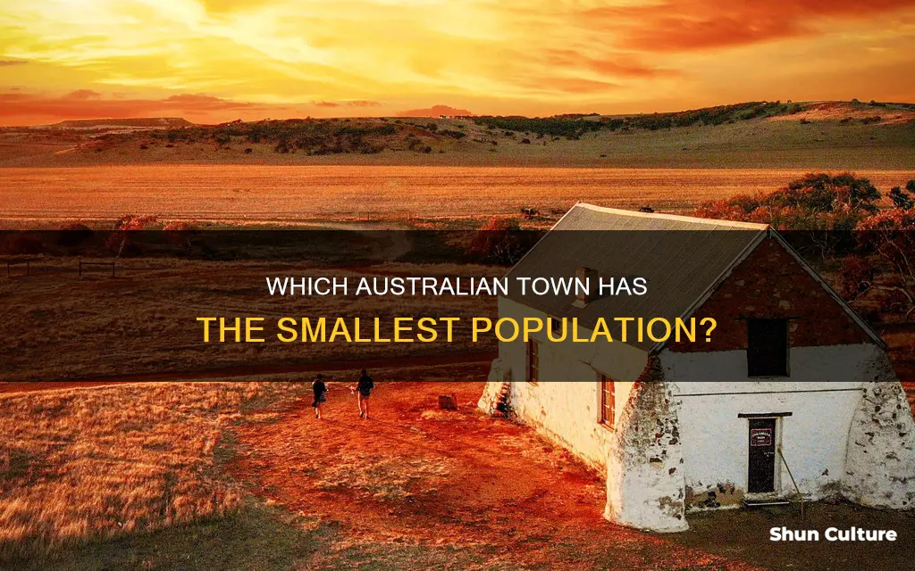 what town has the smallest population in australia