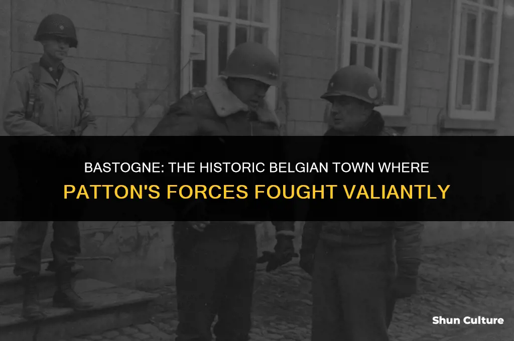what town in belgium did patton fight