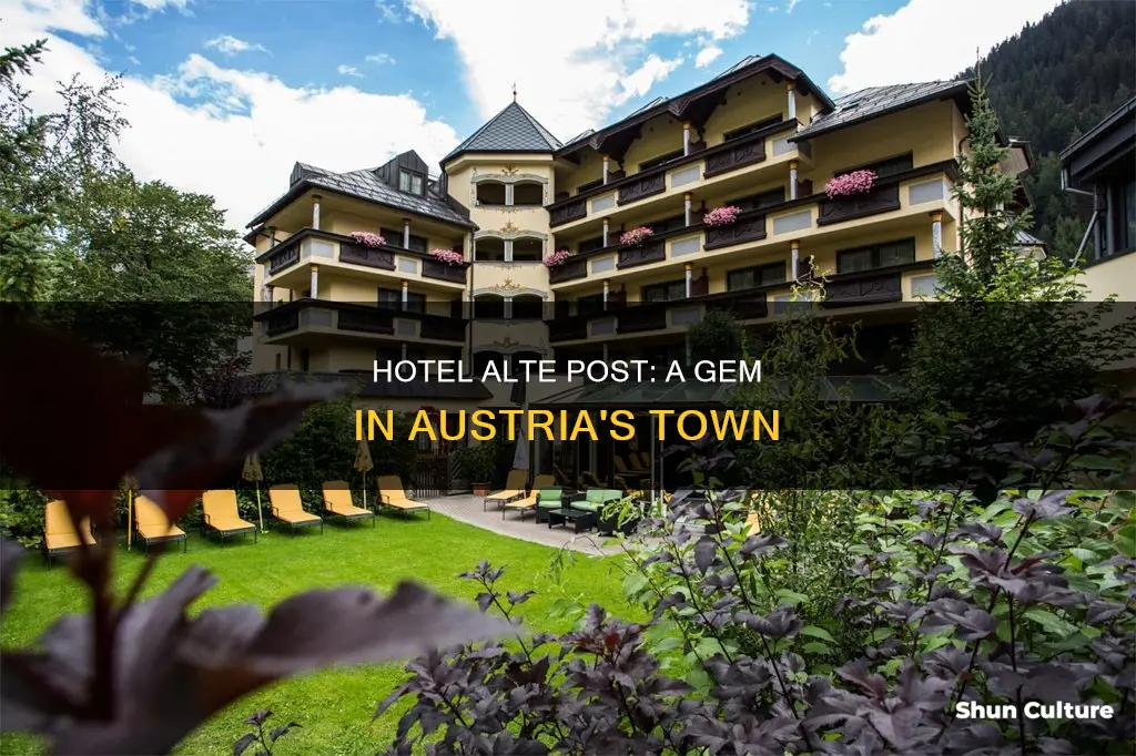 what town is the hotel alte post austria located in
