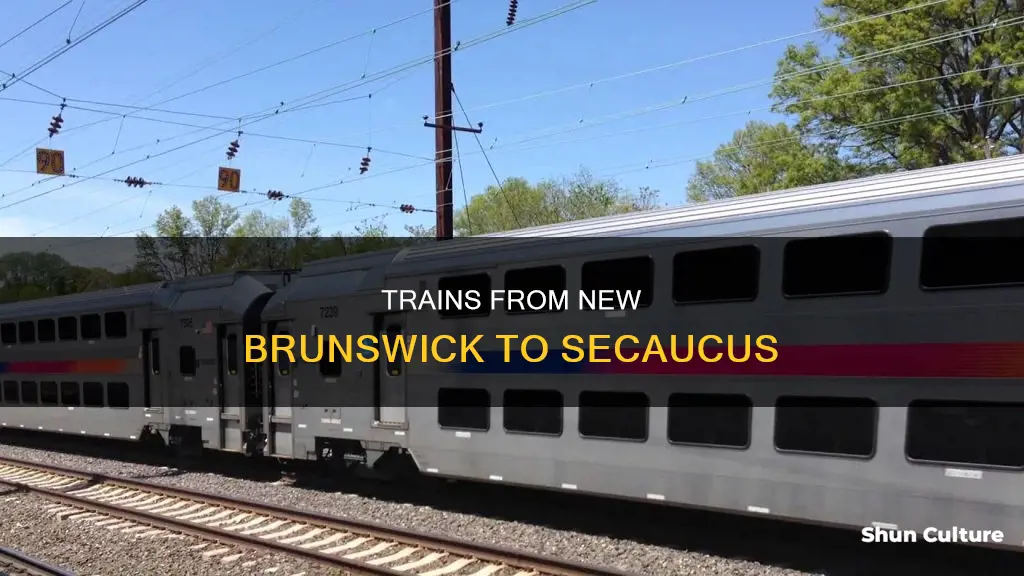 what train do I take from new brunswick to secaucus