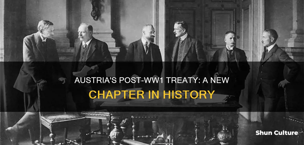 what treaty did austria sign after ww1