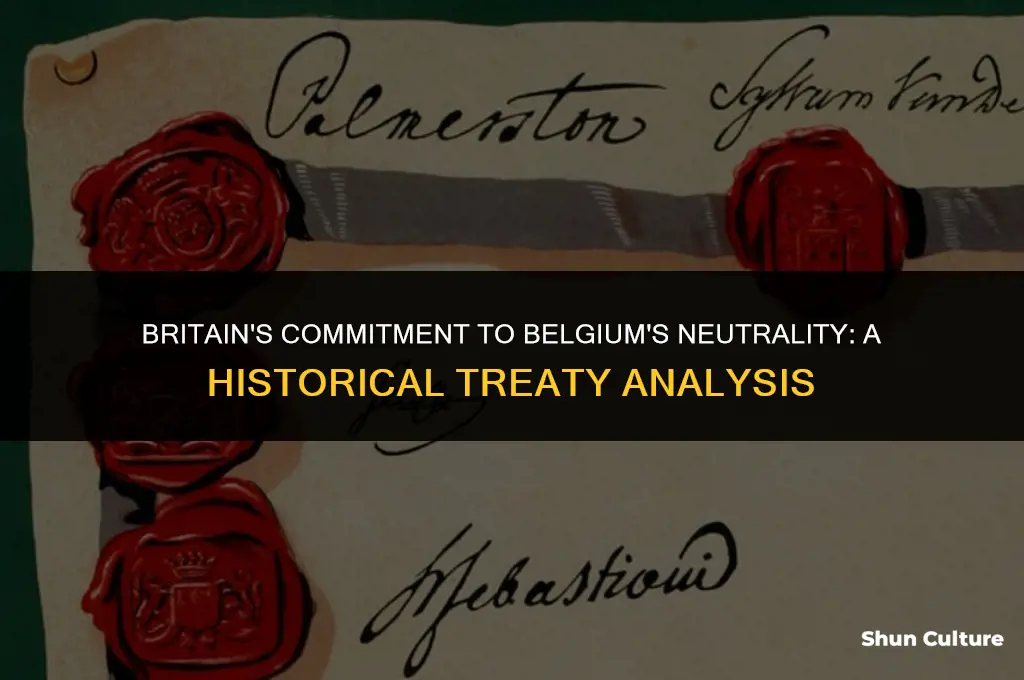 what treaty does britain have to protect belgium