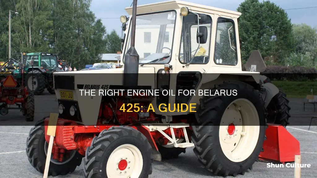 what type of engine oil in belarus 425