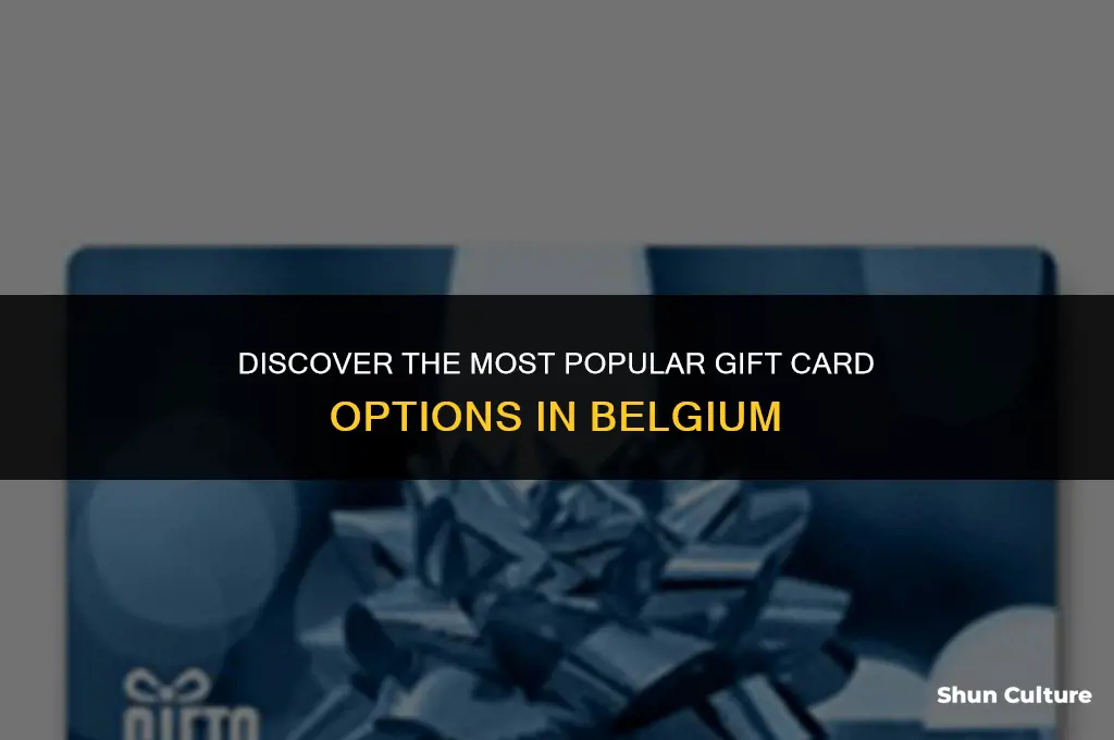 what type of gift card is in belgium
