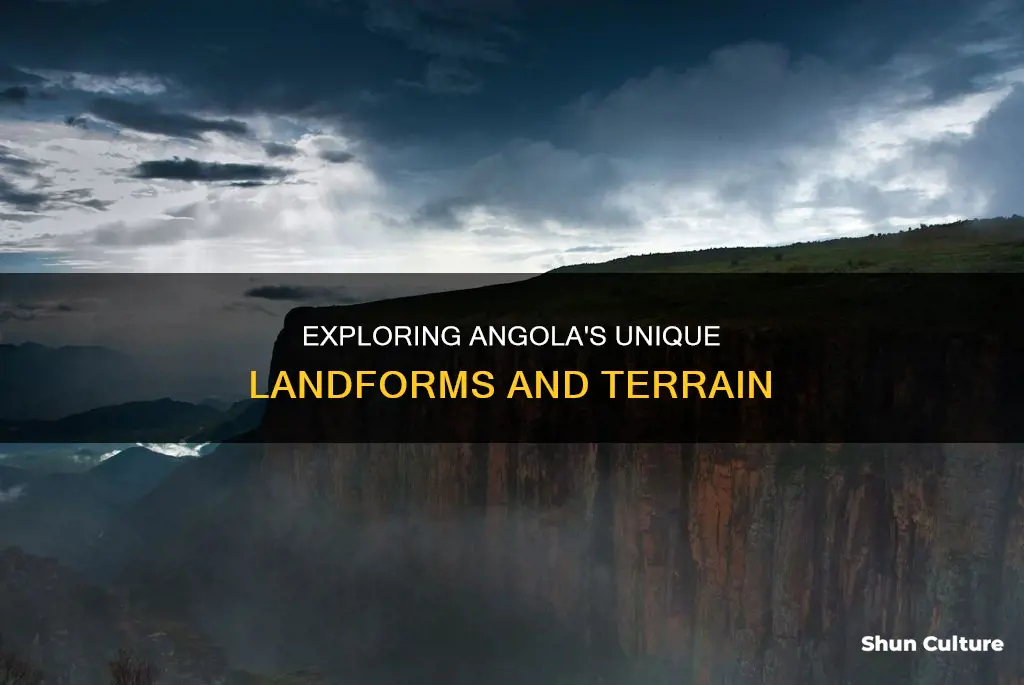 what type of landforms are found in angola