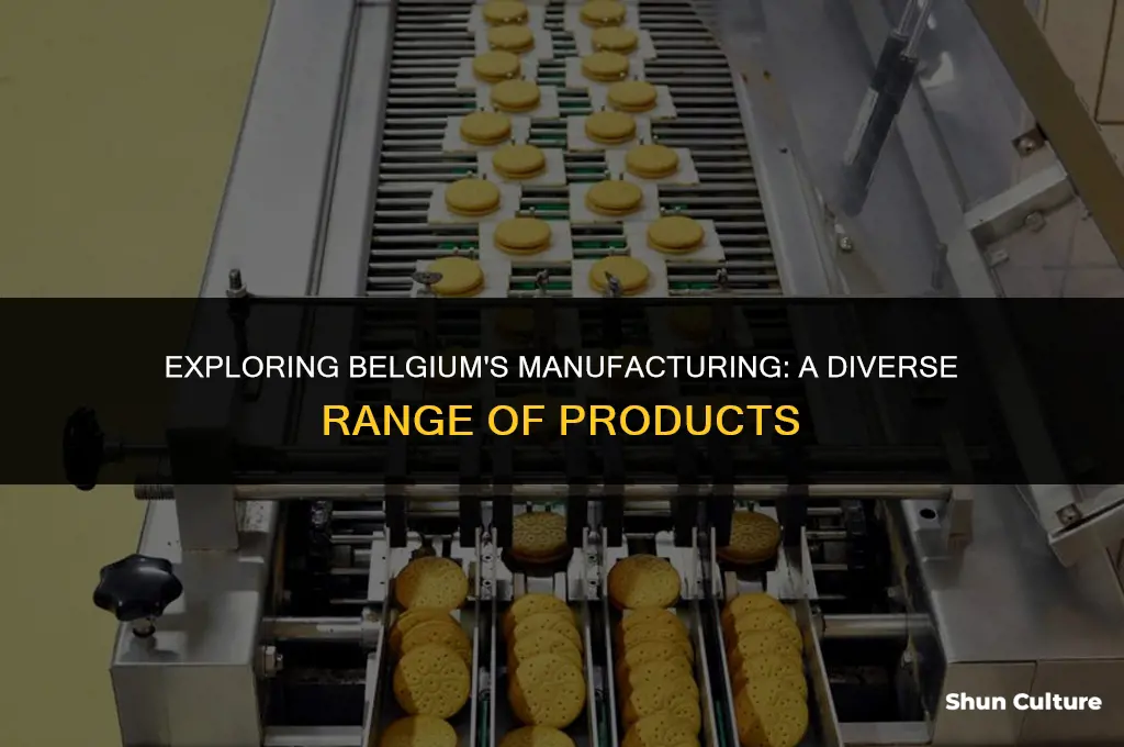 what type of products are manufactured in belgium