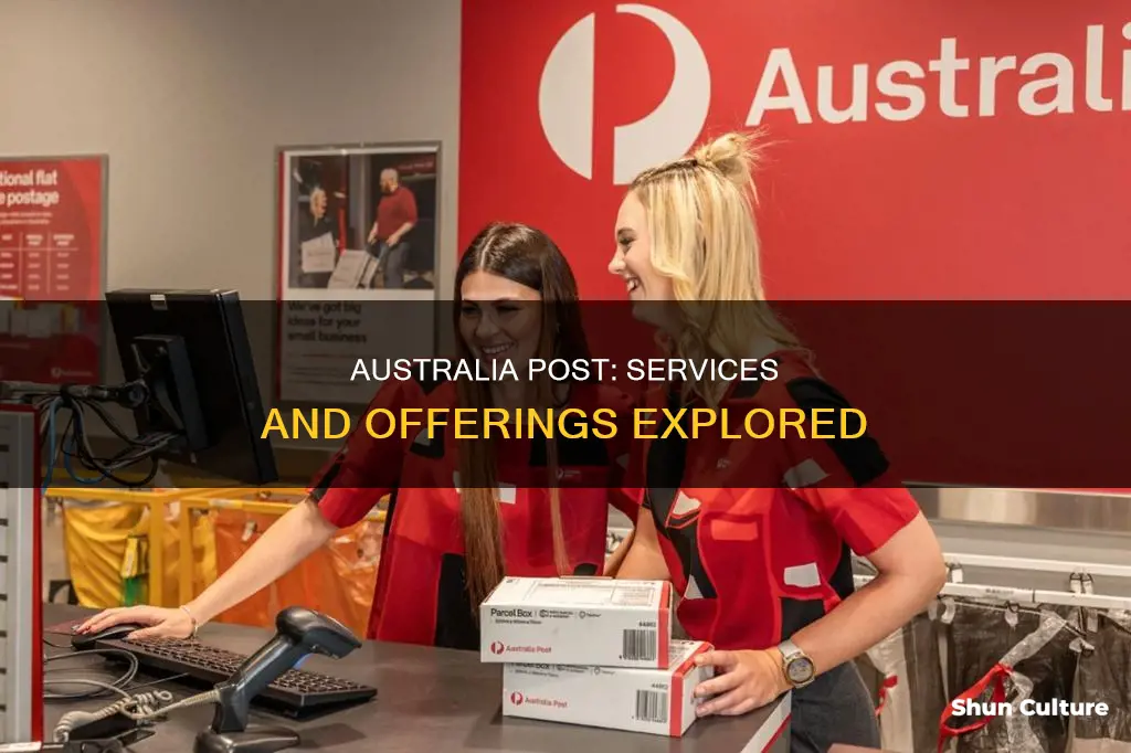 what types of goods and services does australia post provide
