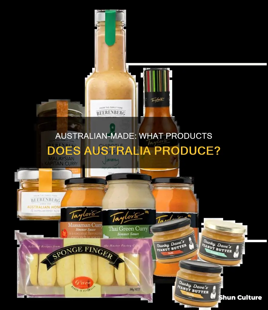 what types of products does australia make
