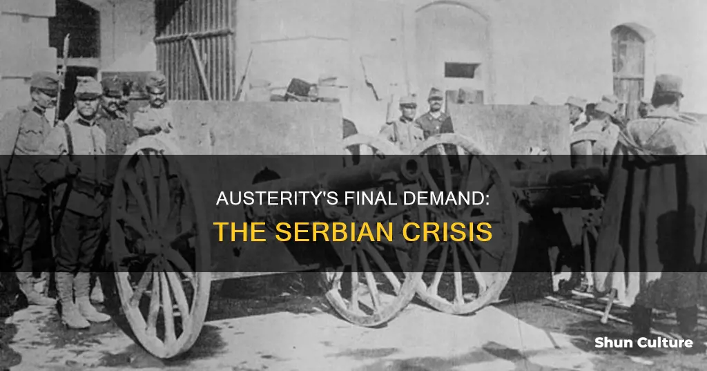 what ultimatum did austria deliver to serbia