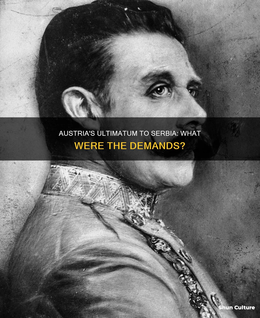 what ultimatum did austria deliver to serbia