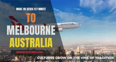 US Cities with Direct Flights to Melbourne, Australia