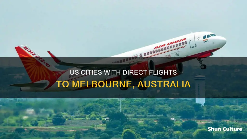 what us cities fly direct to melbourne australia