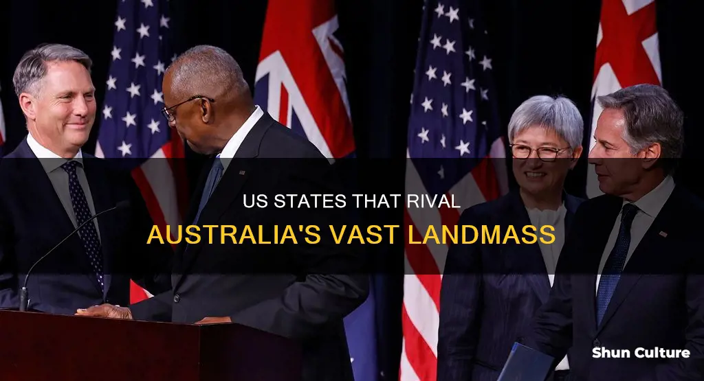 what us state has approximately the same size as australia