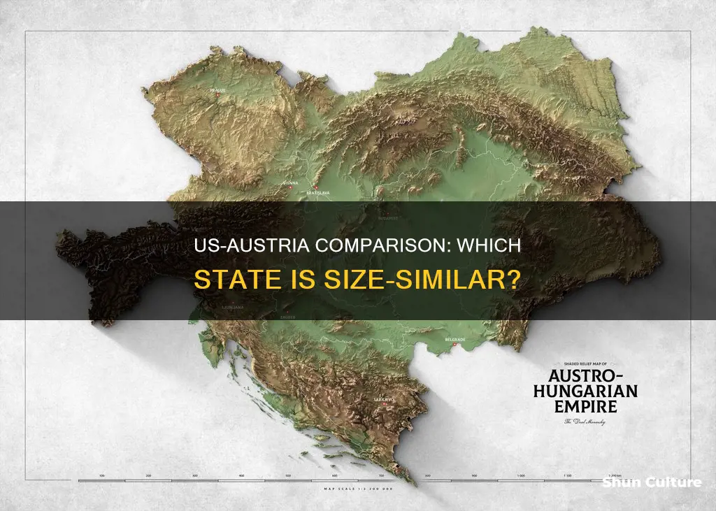 what us state is closest in size to austria