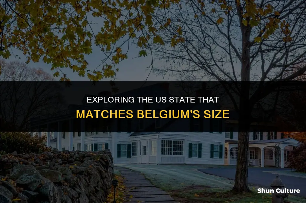what us state is closest in size to belgium