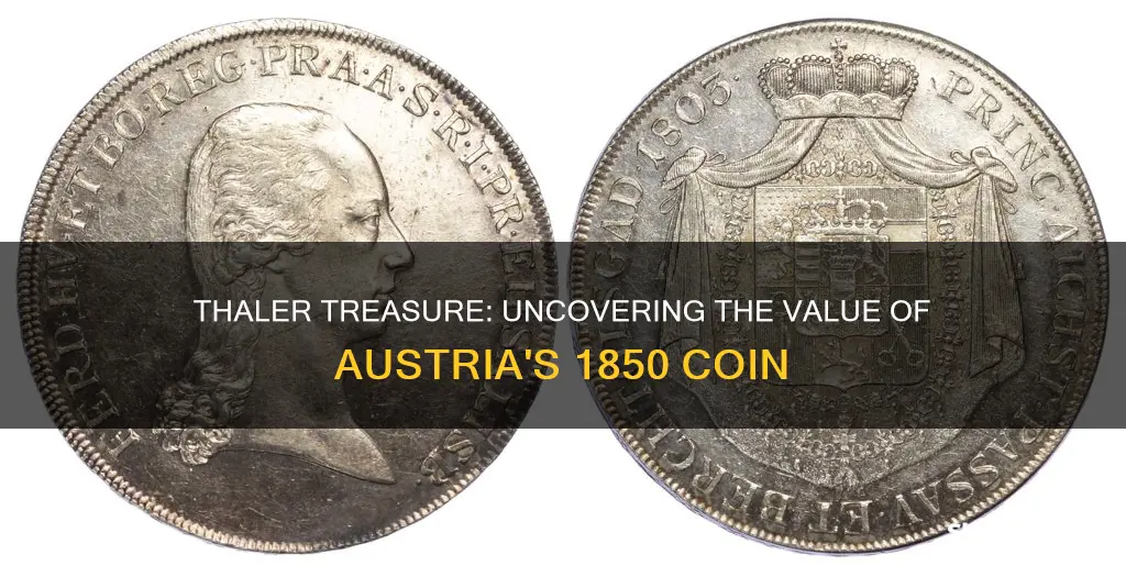 what value thaler 1850 from austria worth