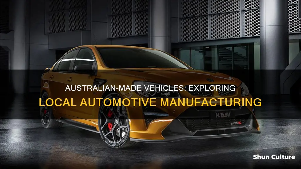 what vehicles are made in australia
