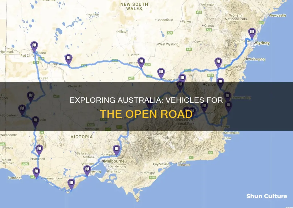 what vehicles or vans do people travel aroun australia in