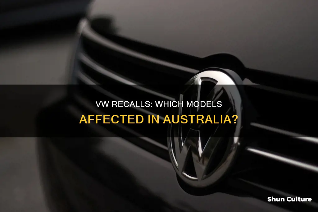 what vw cars are being recalled in australia