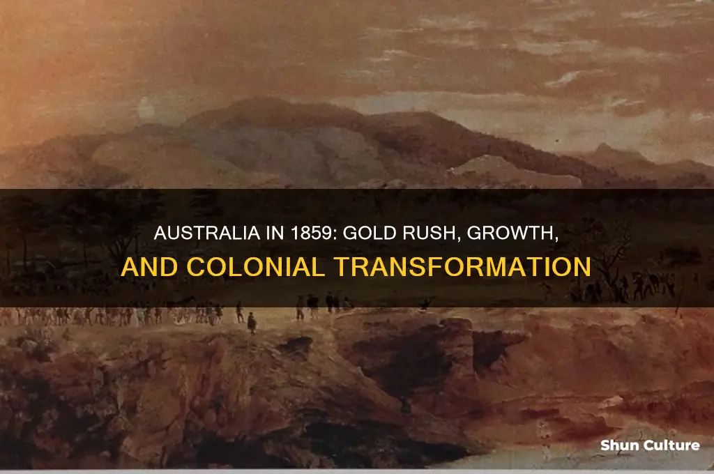 what was australia like by 1859