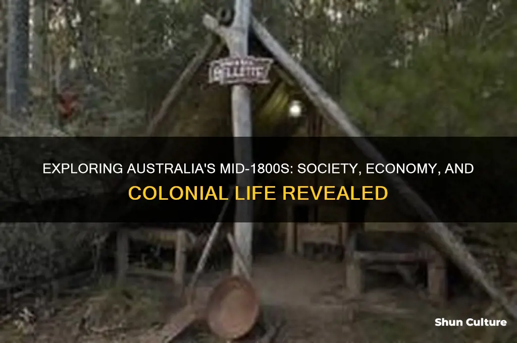 what was australia like during the mid 1800s