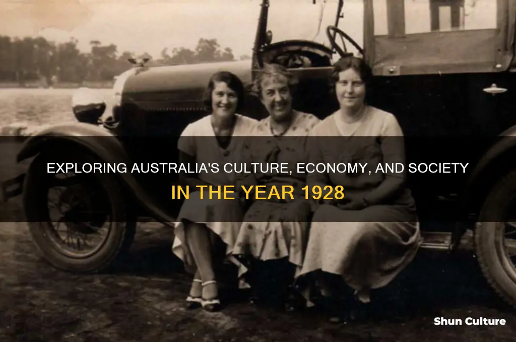 what was australia like in 1928