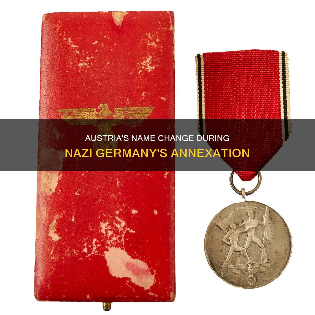 what was austria called when part of nazi germany