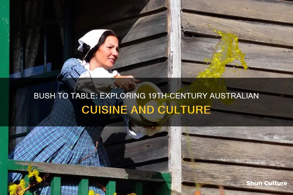 what was food like in the 1800s in australia