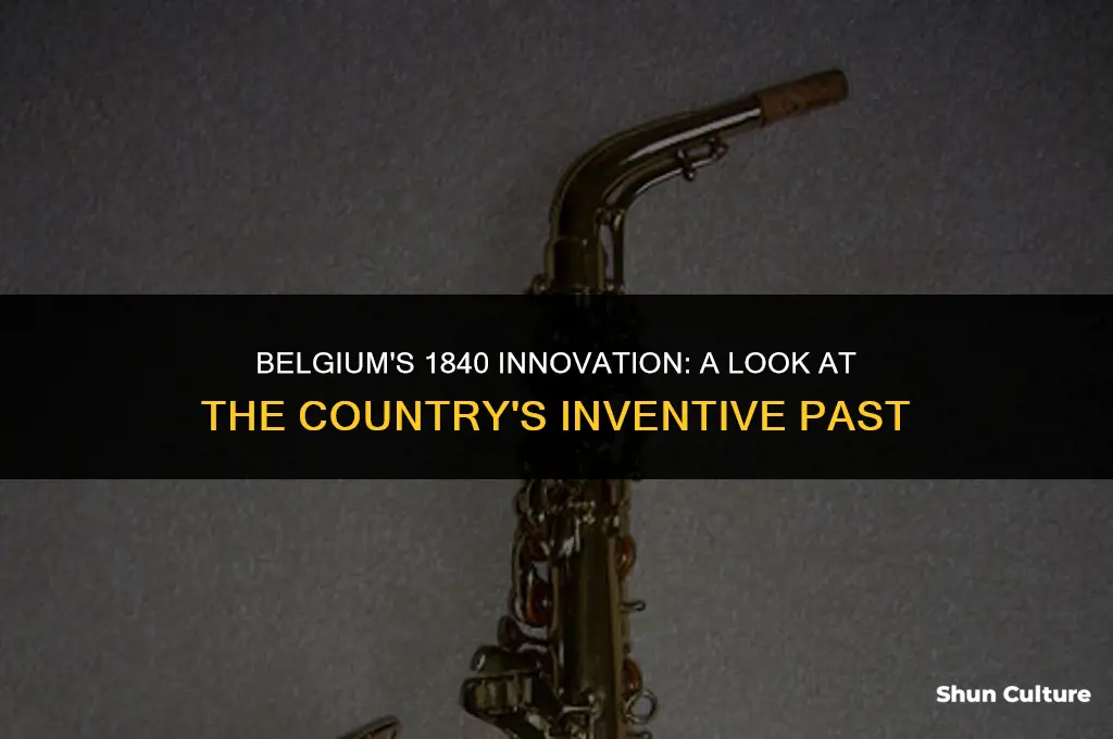 what was invented in 1840 in belgium