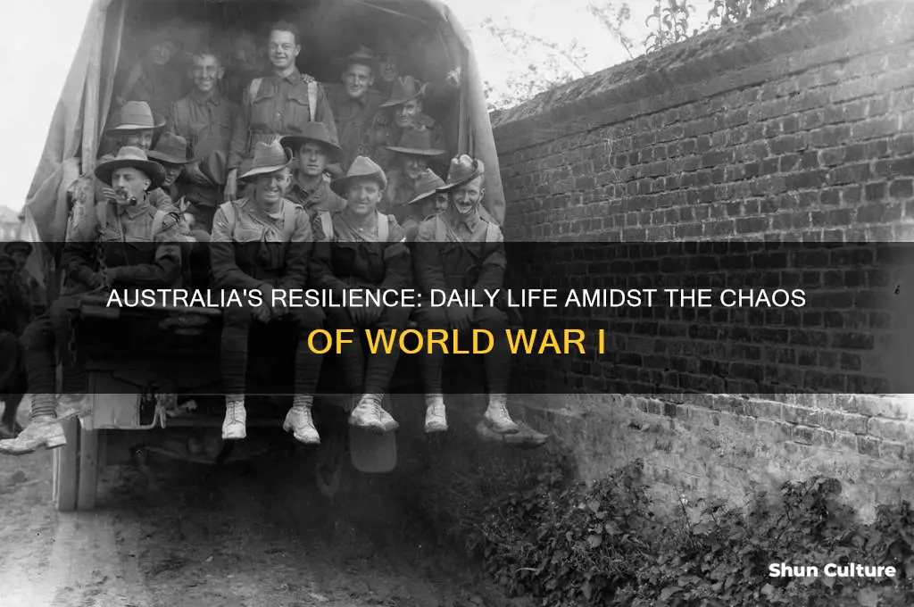 what was life like during world war 1 in australia