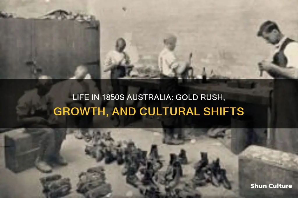 what was life like in australia in 1850