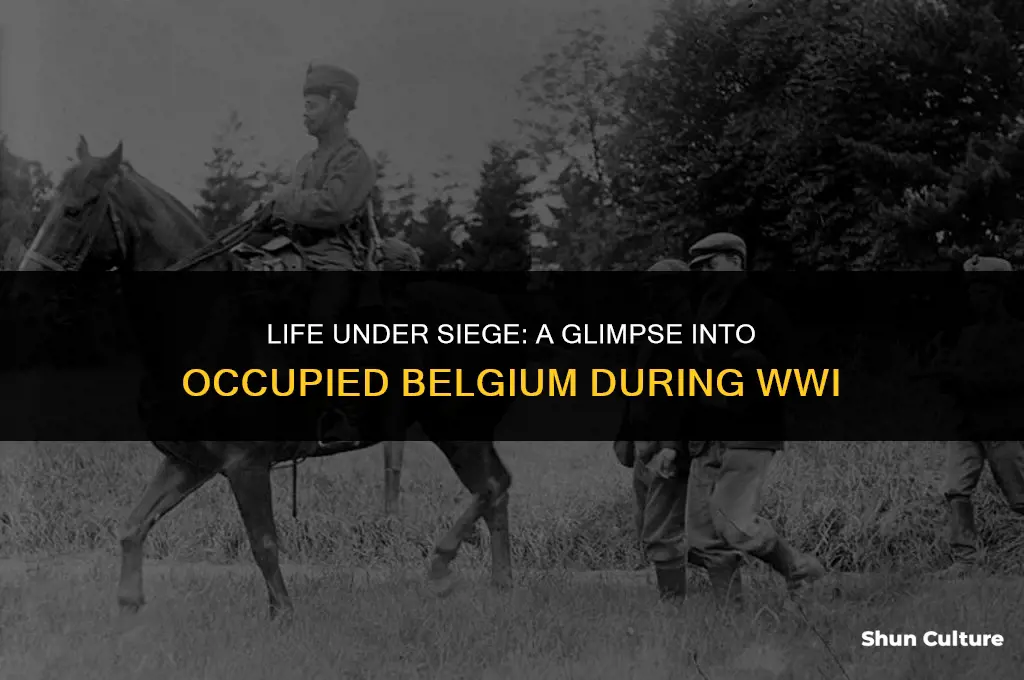 what was occupied belgium like in wwi