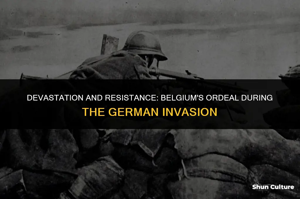 what was one effect of the german invasion of belgium