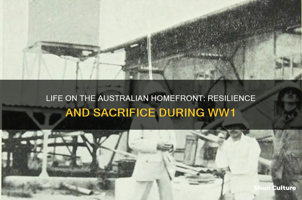 what was the australian homefront like during ww1