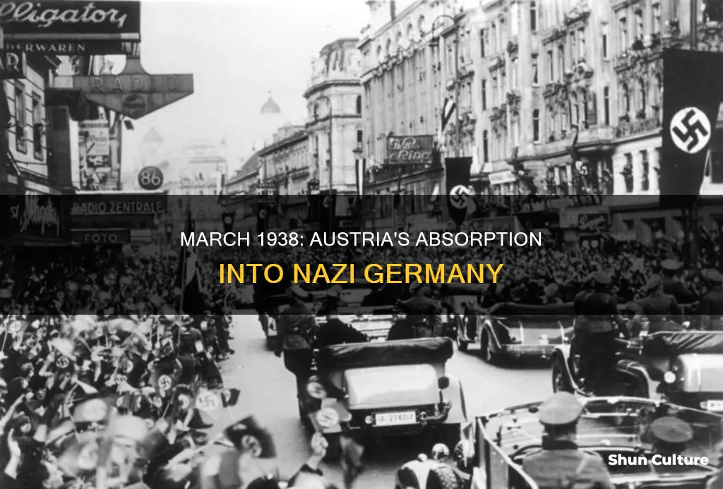 what was the austrian anschluss in march 1938