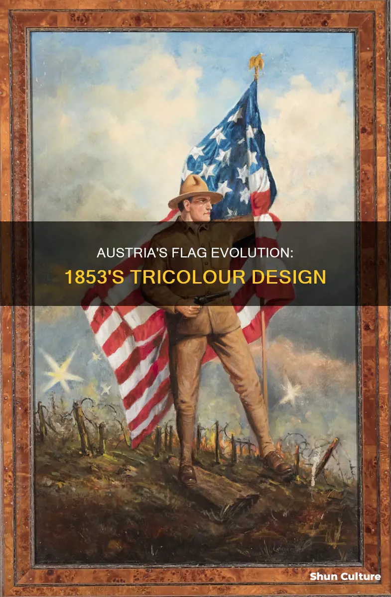 what was the austrian flag in 1853