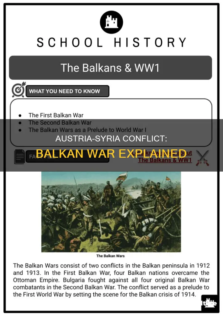 what was the balkan war between austria and syria about