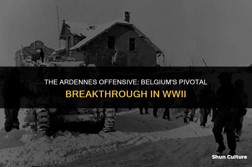 what was the belgium breakthrough during ww2
