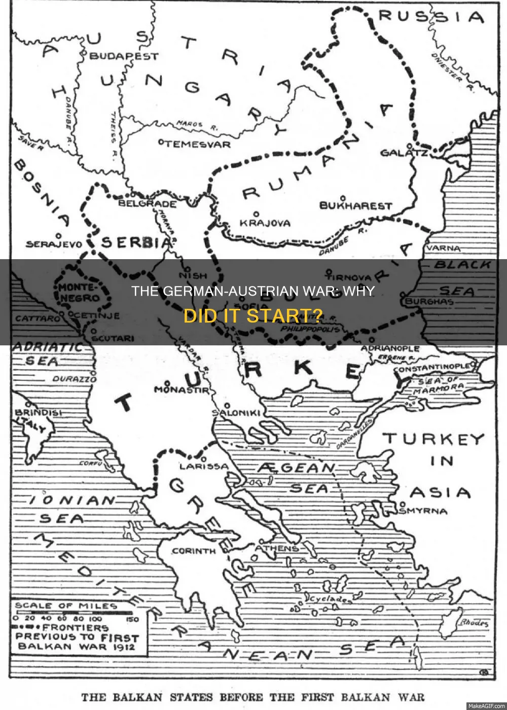 what was the cause of the german austria war