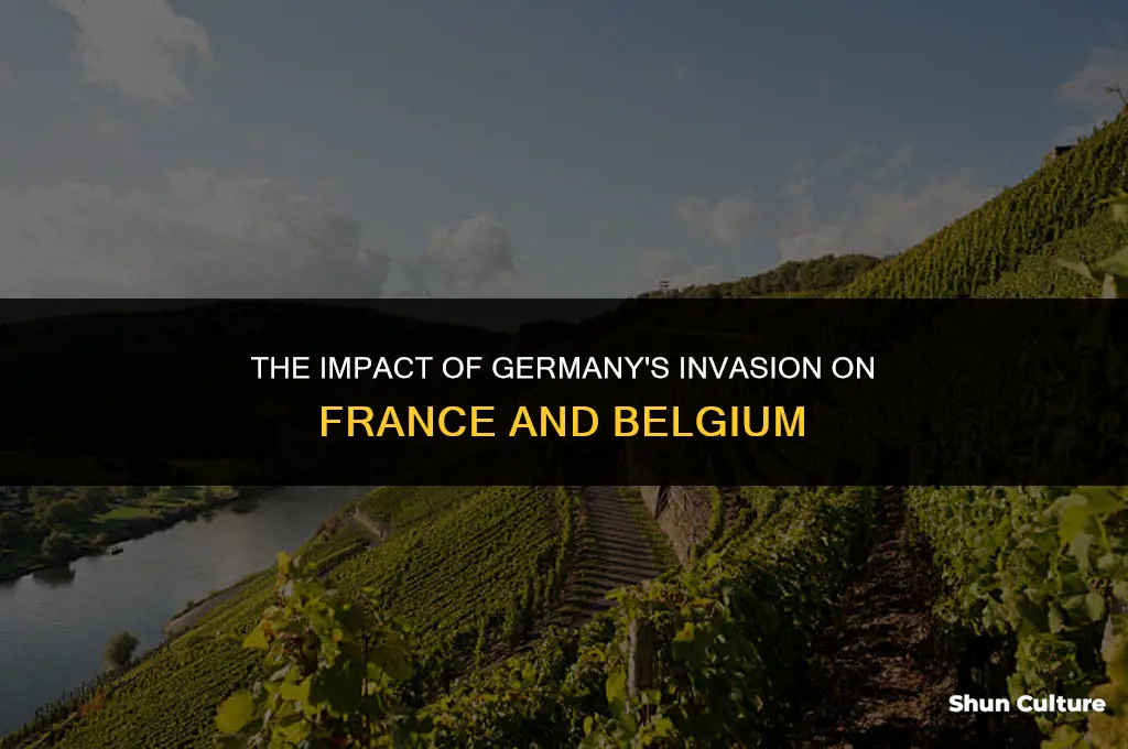 what was the effect of germany invading france and belgium