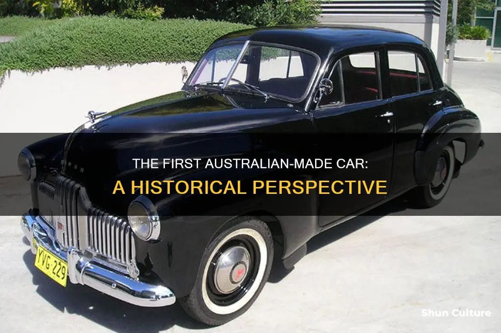 what was the first car built in australia
