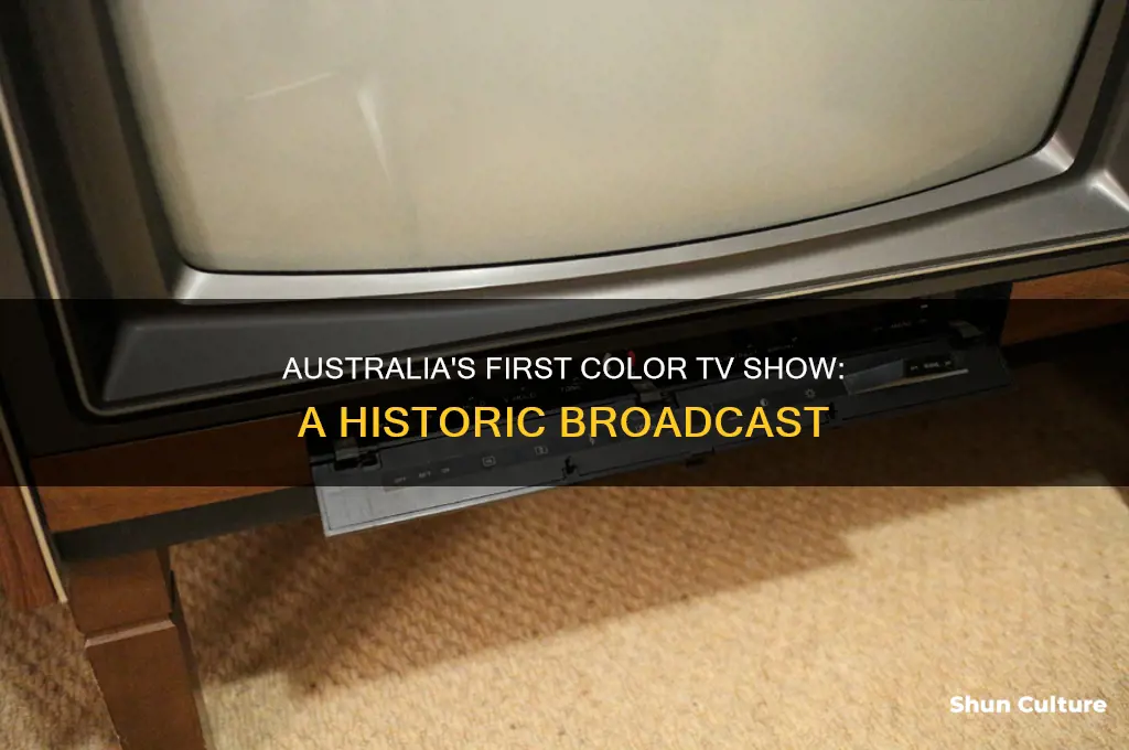 what was the first colour tv show in australia