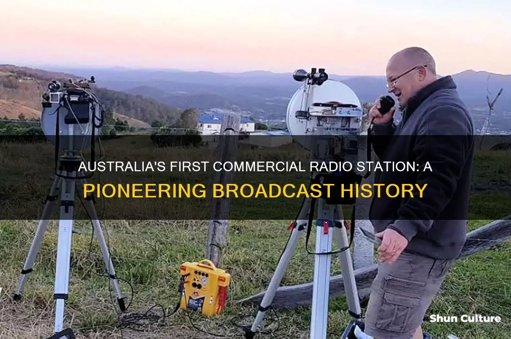 what was the first commercial radio station in australia