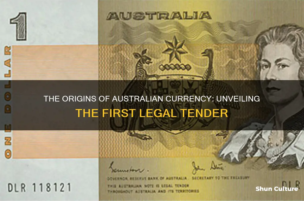 what was the first currency in australia