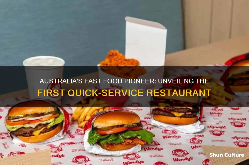 what was the first fast food restaurant in australia