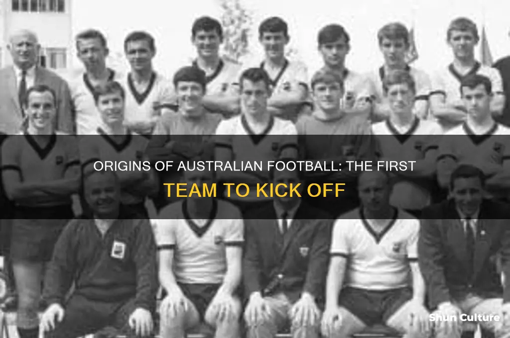 what was the first football team in australia