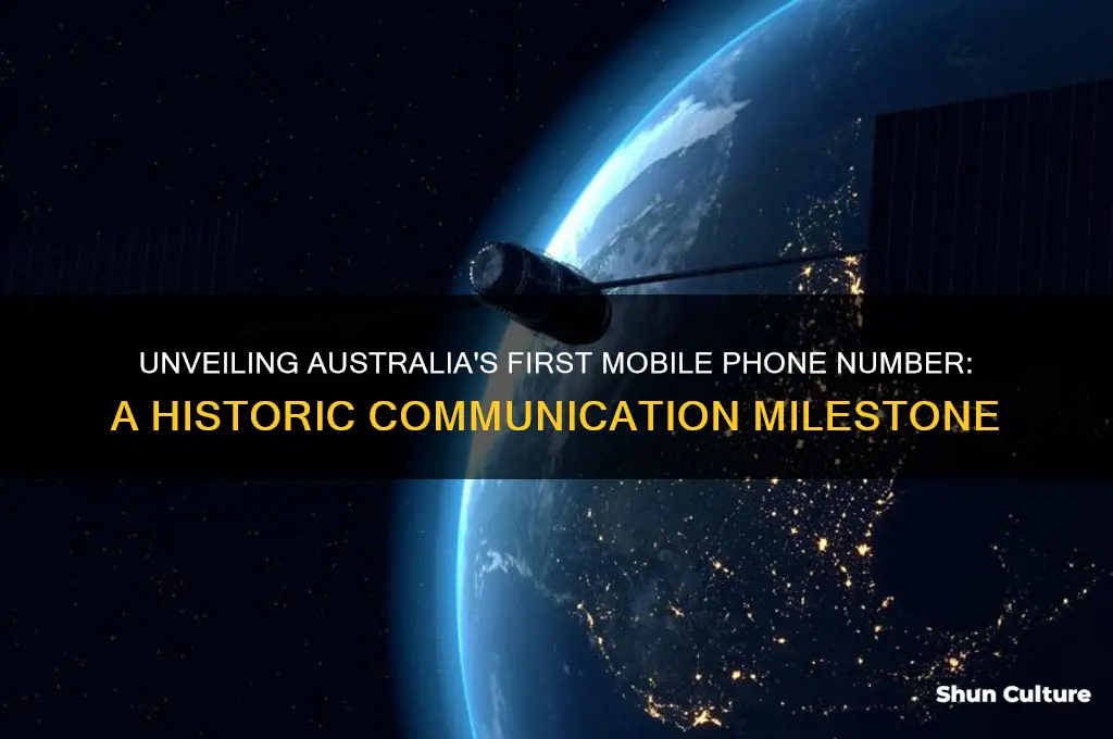what was the first mobile phone number in australia
