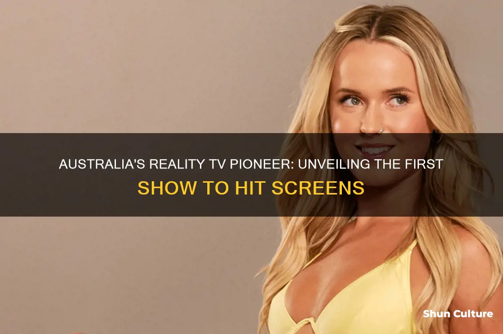 what was the first reality tv show in australia