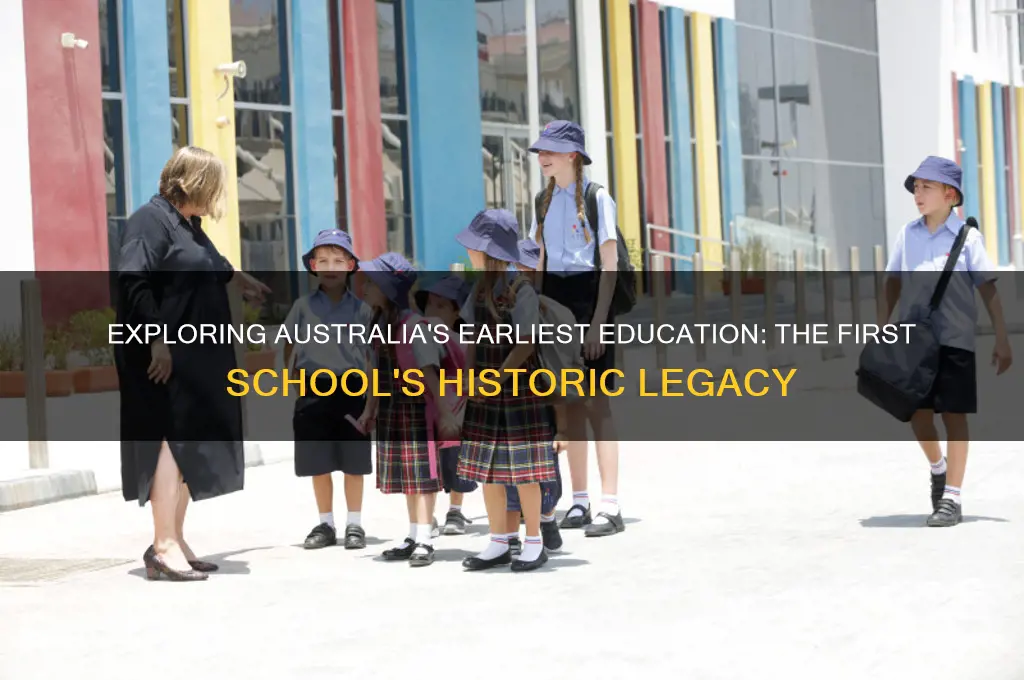 what was the first school in australia